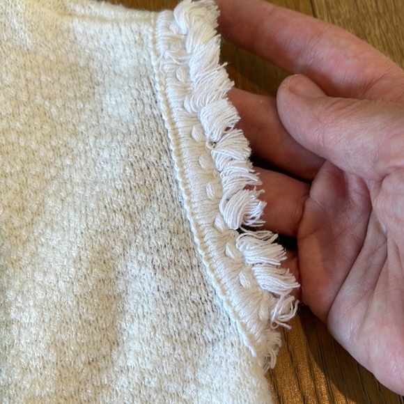 7 For All Mankind Cream Knit Top w/ Tassels - 2T - Picture 4 of 5